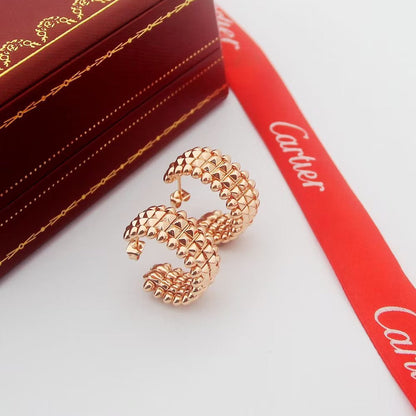 [Love's Uplift]CLASH 9.2MM DOUBLE ROW EARRINGS