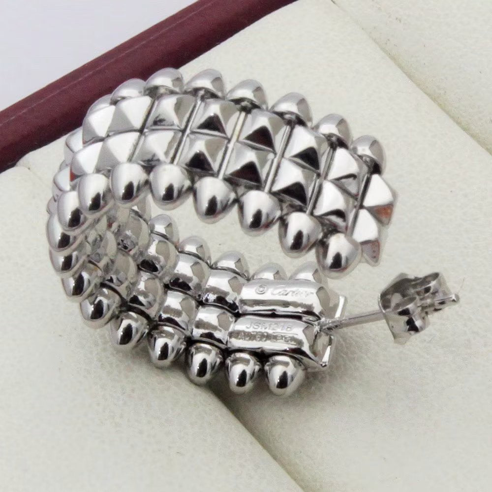 [Love's Uplift]CLASH 9.2MM DOUBLE ROW EARRINGS