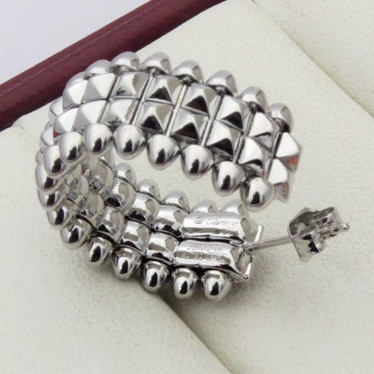 [Love's Uplift]CLASH 9.2MM DOUBLE ROW EARRINGS