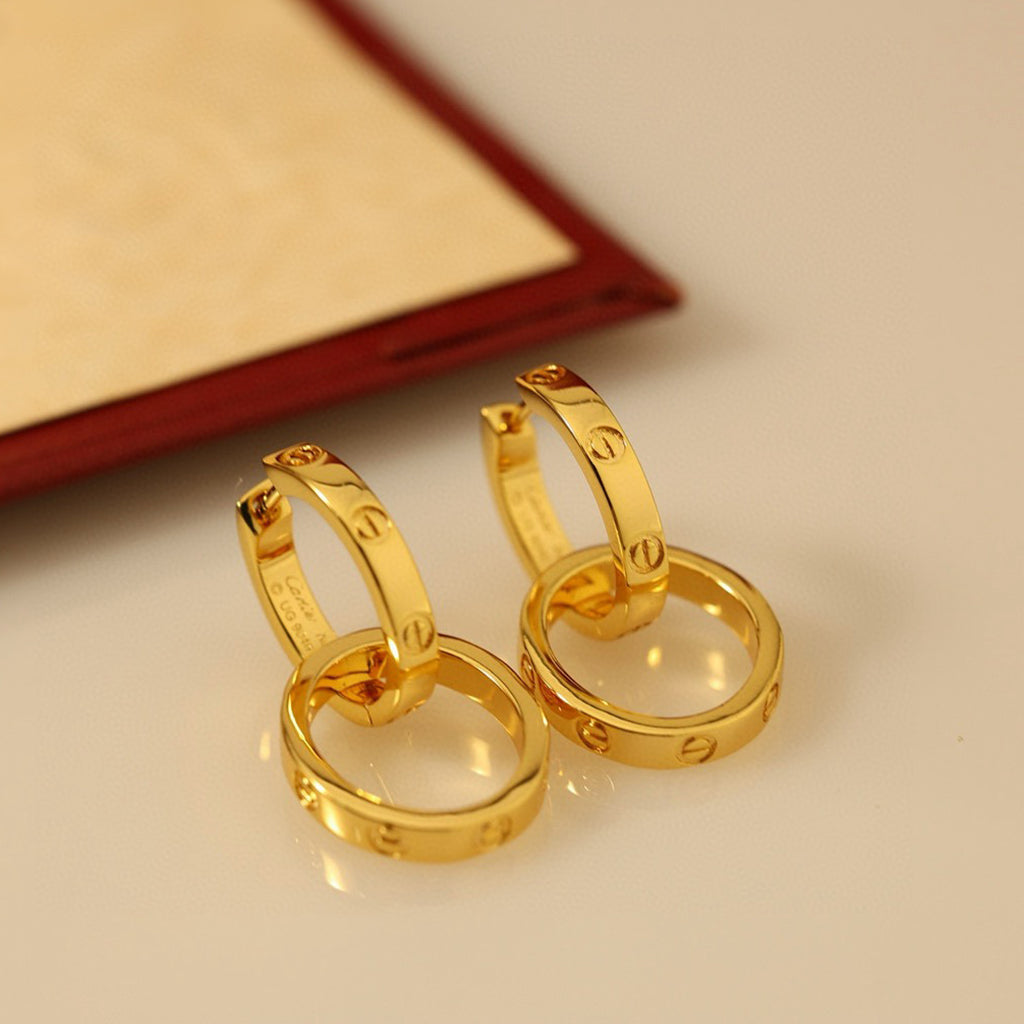 [Love's Uplift]LOVE 3.3MM DANGLE EARRINGS