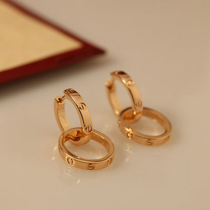 [Love's Uplift]LOVE 3.3MM DANGLE EARRINGS