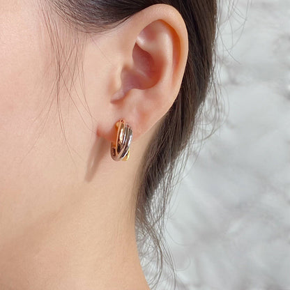 [Love's Uplift]TRINITY ON DIAMOND CLASSIC EARRINGS