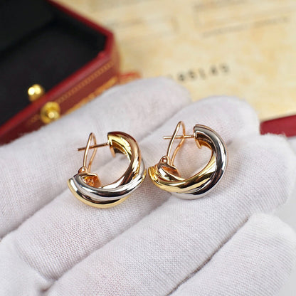 [Love's Uplift]TRINITY ON DIAMOND CLASSIC EARRINGS