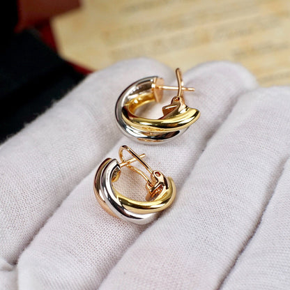[Love's Uplift]TRINITY ON DIAMOND CLASSIC EARRINGS