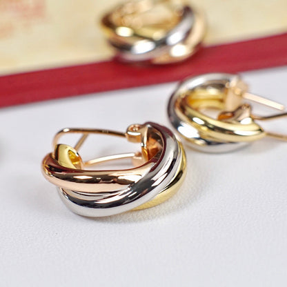 [Love's Uplift]TRINITY ON DIAMOND CLASSIC EARRINGS