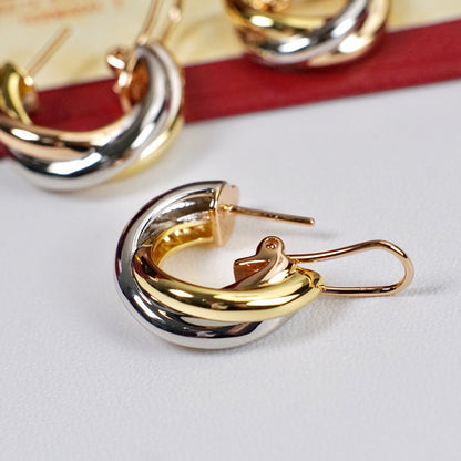 [Love's Uplift]TRINITY ON DIAMOND CLASSIC EARRINGS