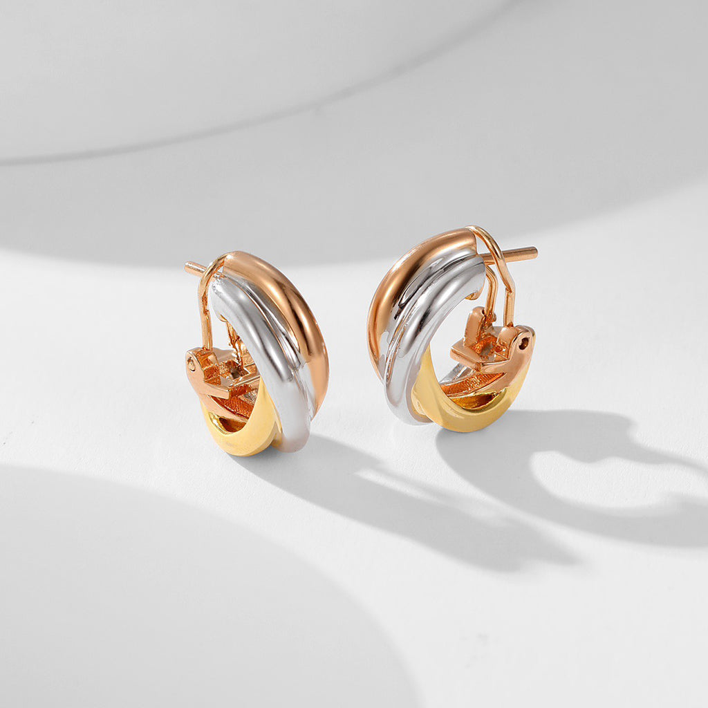 [Love's Uplift]TRINITY ON DIAMOND CLASSIC EARRINGS