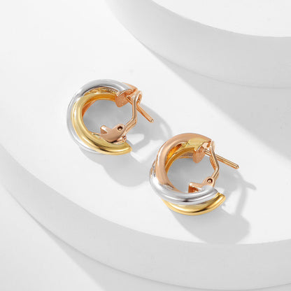 [Love's Uplift]TRINITY ON DIAMOND CLASSIC EARRINGS