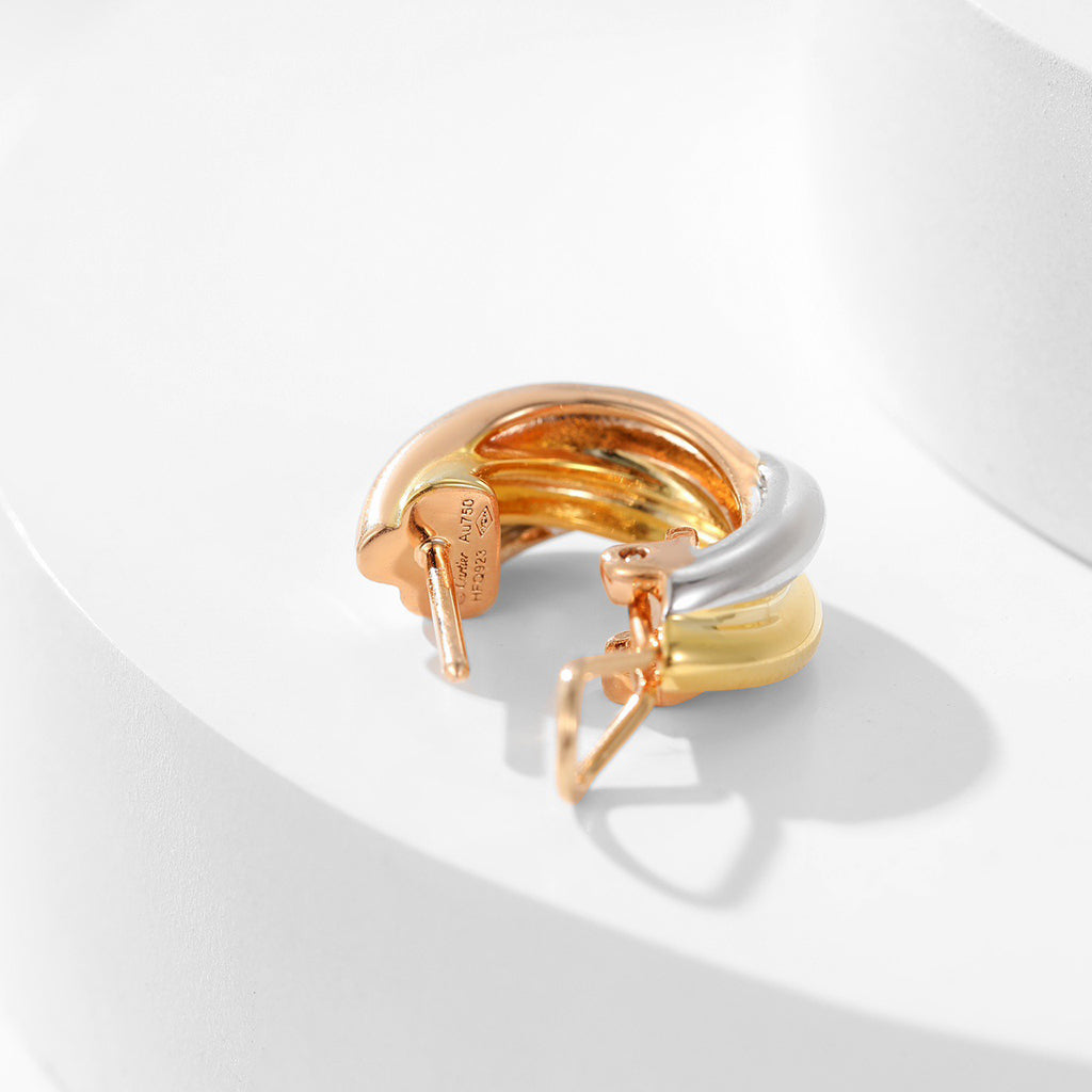 [Love's Uplift]TRINITY ON DIAMOND CLASSIC EARRINGS