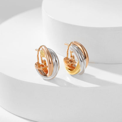 [Love's Uplift]TRINITY ON DIAMOND CLASSIC EARRINGS