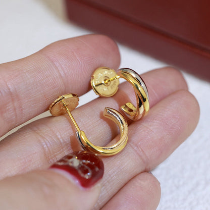 [Love's Uplift]TRINITY ON DIAMOND MINI EARRINGS
