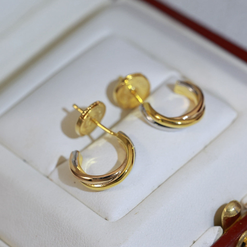 [Love's Uplift]TRINITY ON DIAMOND MINI EARRINGS