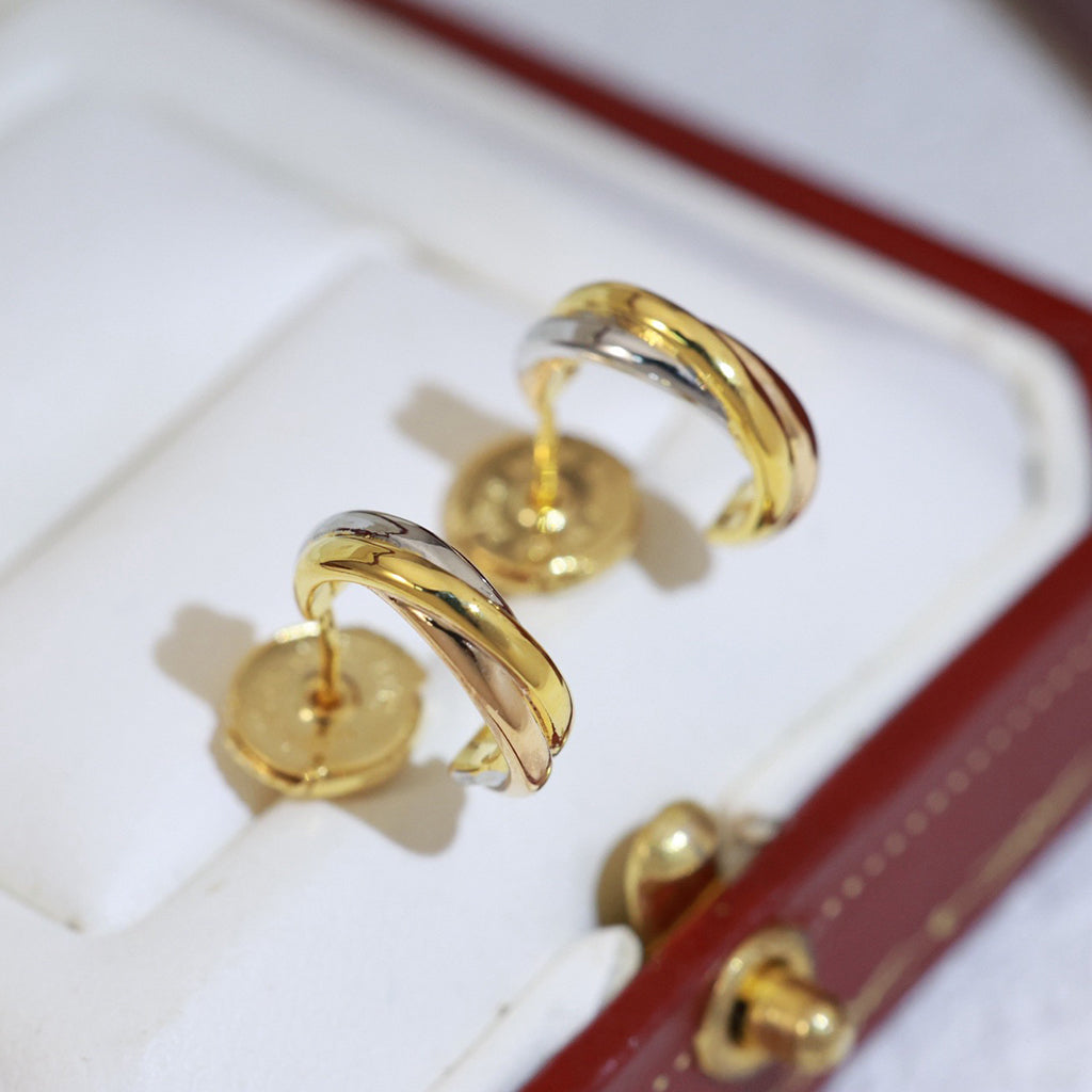 [Love's Uplift]TRINITY ON DIAMOND MINI EARRINGS