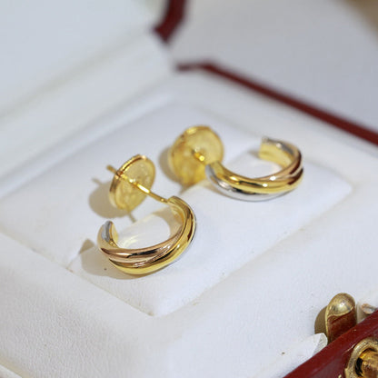[Love's Uplift]TRINITY ON DIAMOND MINI EARRINGS