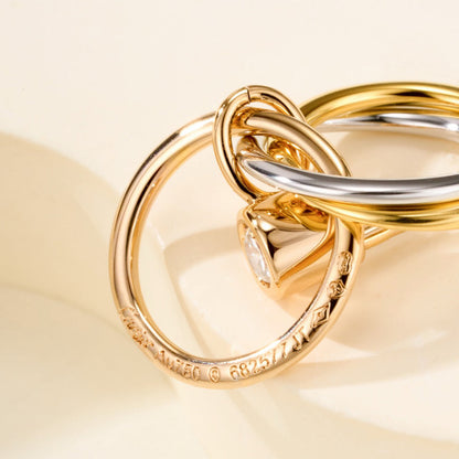 [Love's Uplift]TRINITY ON DIAMOND  EARRINGS