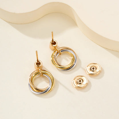 [Love's Uplift]TRINITY ON DIAMOND  EARRINGS