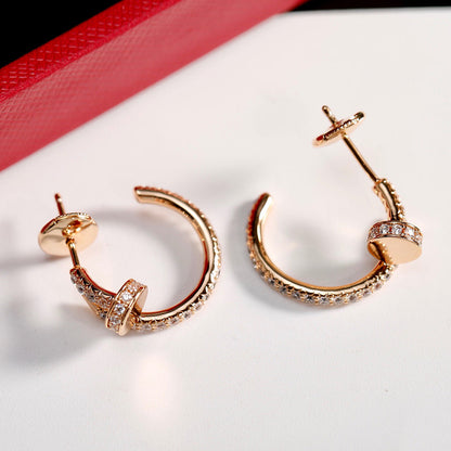 [Love's Uplift]JUSTE FULL DIAMOND SMALL EARRINGS