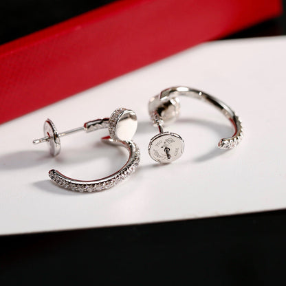 [Love's Uplift]JUSTE FULL DIAMOND SMALL EARRINGS
