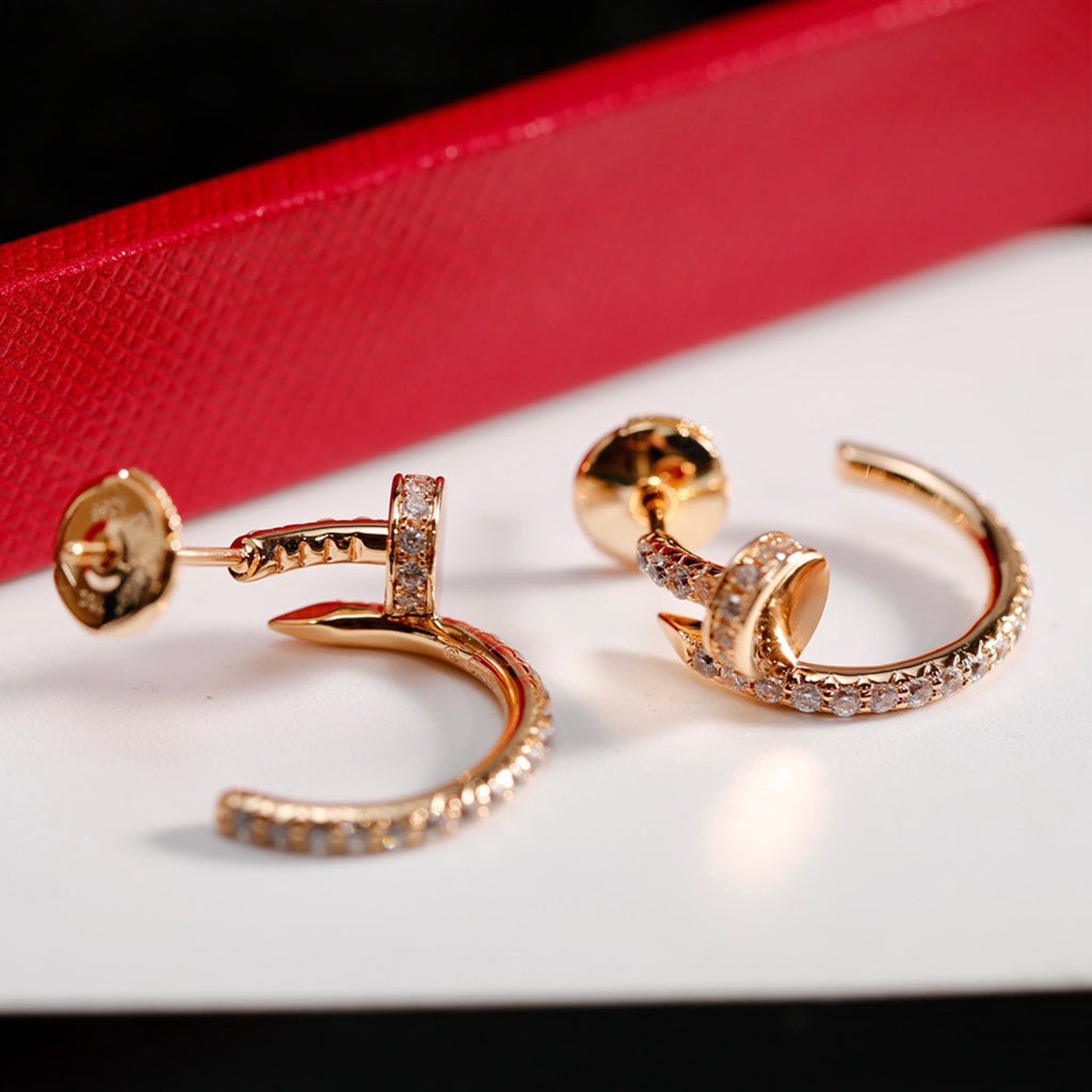 [Love's Uplift]JUSTE FULL DIAMOND SMALL EARRINGS