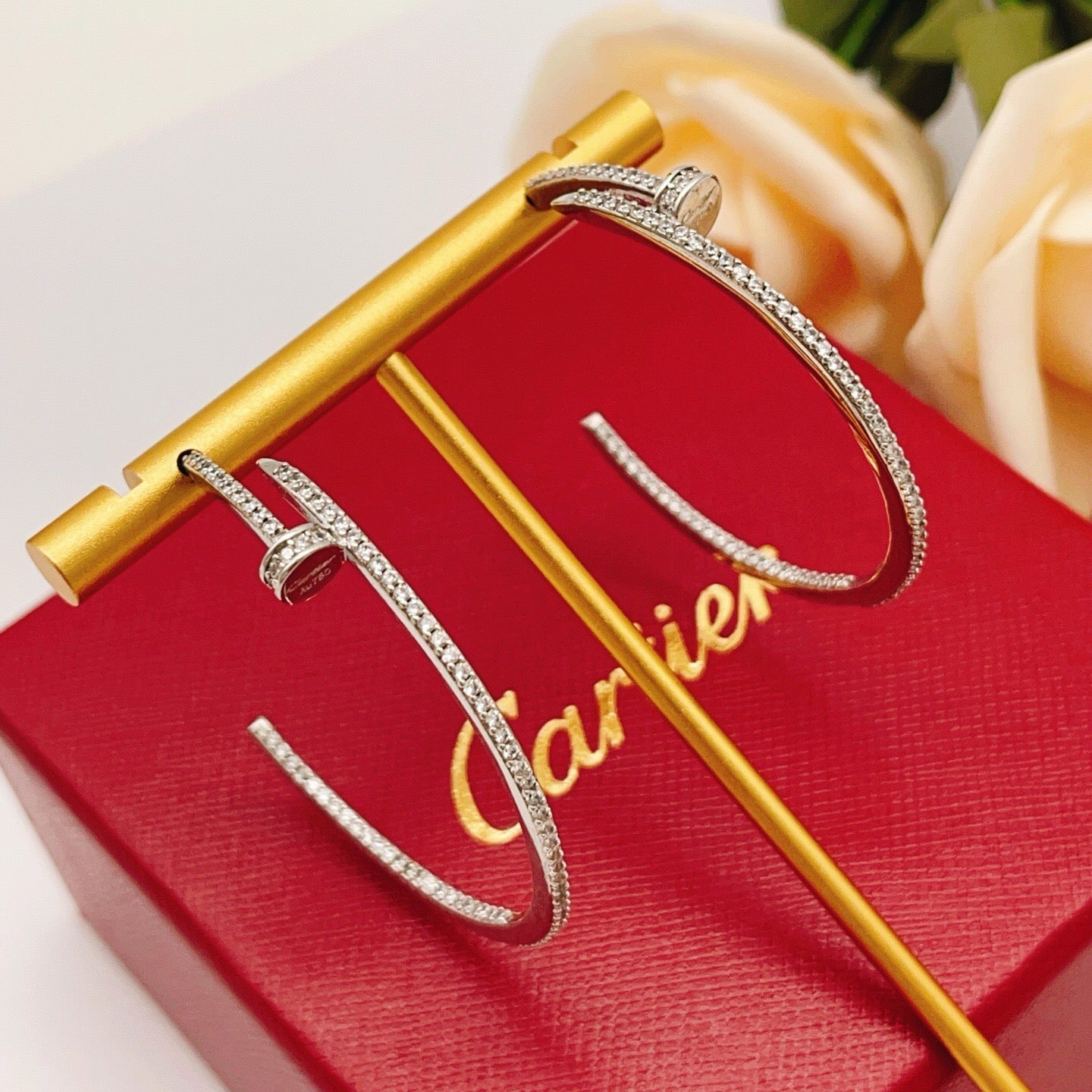 [Love's Uplift]JUSTE FULL DIAMOND LARGE EARRINGS