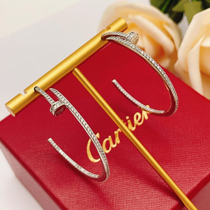 [Love's Uplift]JUSTE FULL DIAMOND LARGE EARRINGS