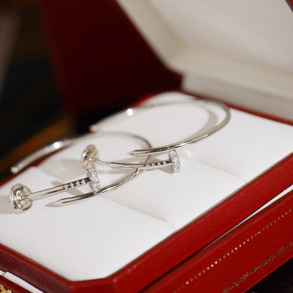 [Love's Uplift]JUSTE HALF DIAMOND LARGE EARRINGS