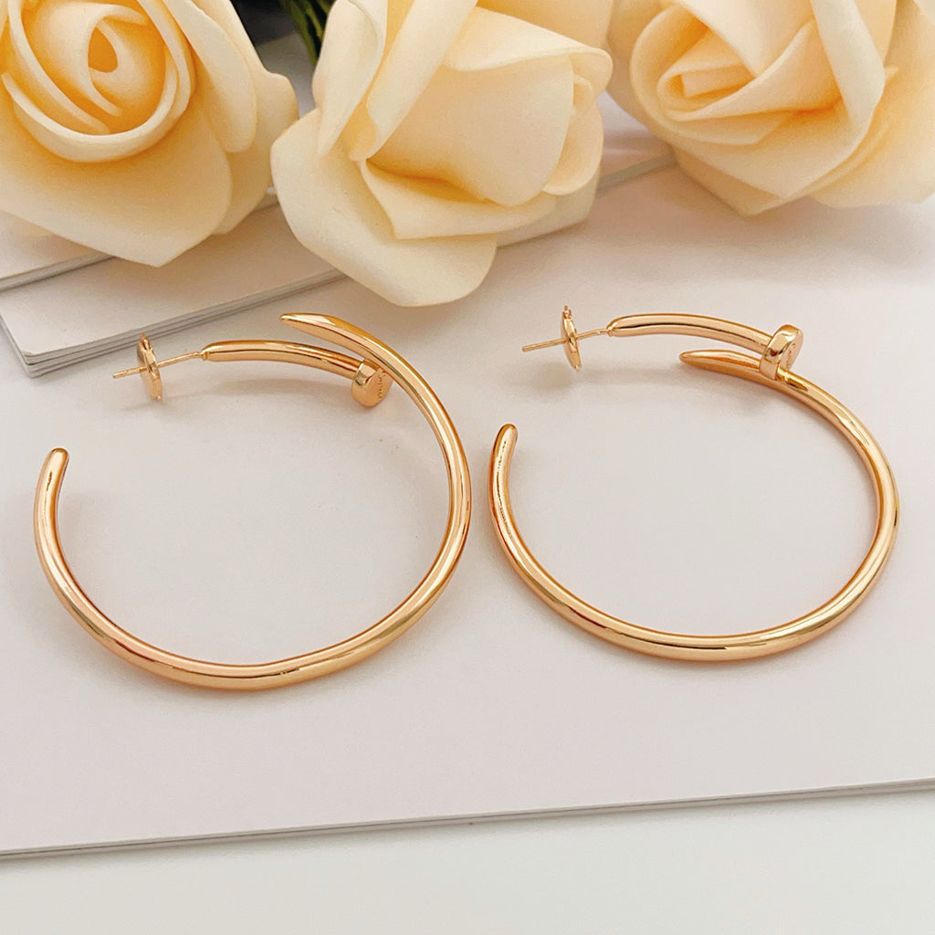 [Love's Uplift]JUSTE NO DIAMOND LARGE EARRINGS