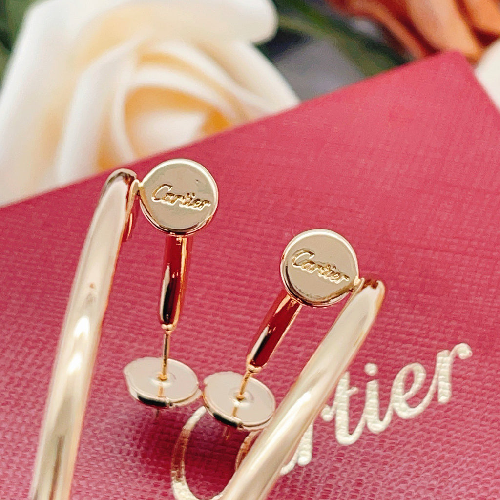 [Love's Uplift]JUSTE NO DIAMOND LARGE EARRINGS