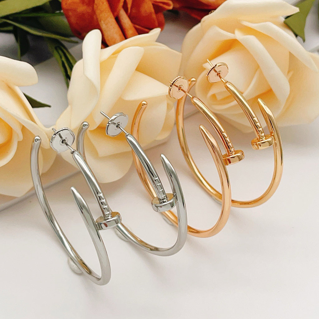 [Love's Uplift]JUSTE NO DIAMOND LARGE EARRINGS