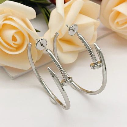 [Love's Uplift]JUSTE NO DIAMOND LARGE EARRINGS