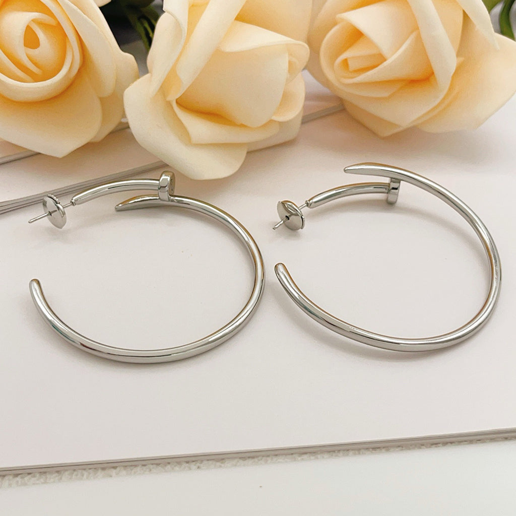 [Love's Uplift]JUSTE NO DIAMOND LARGE EARRINGS