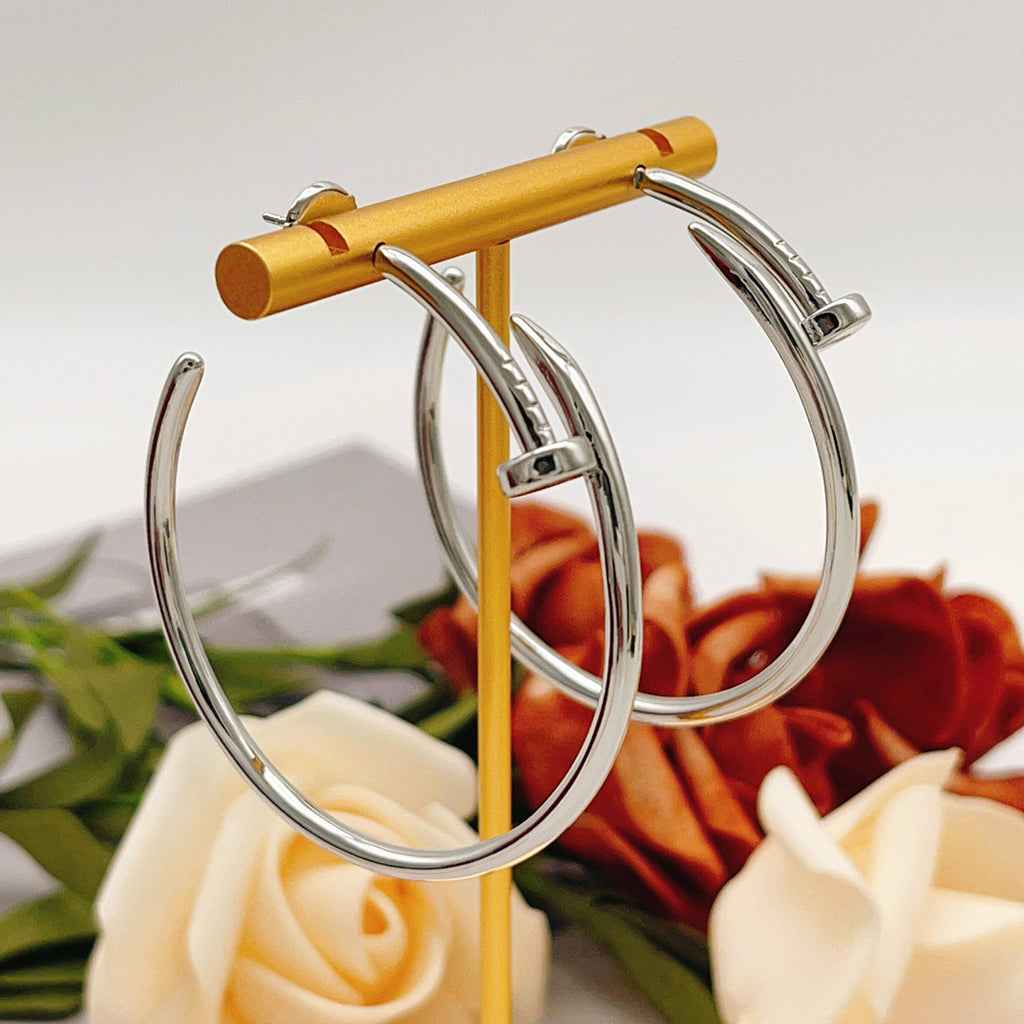 [Love's Uplift]JUSTE NO DIAMOND LARGE EARRINGS