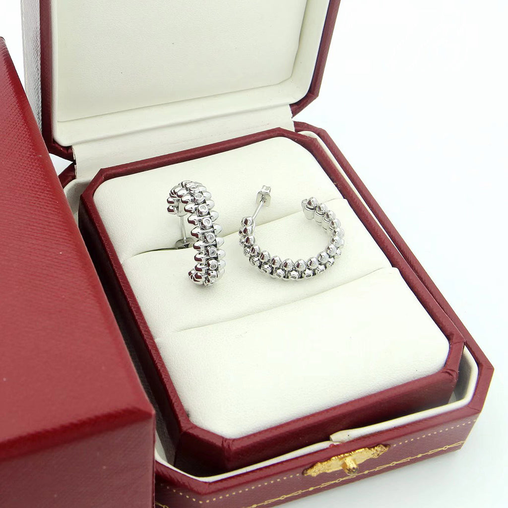 [Love's Uplift]CLASH FULL DIAMOND MEDIUM EARRINGS