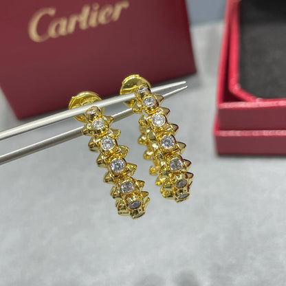 [Love's Uplift]CLASH FULL DIAMOND MEDIUM EARRINGS
