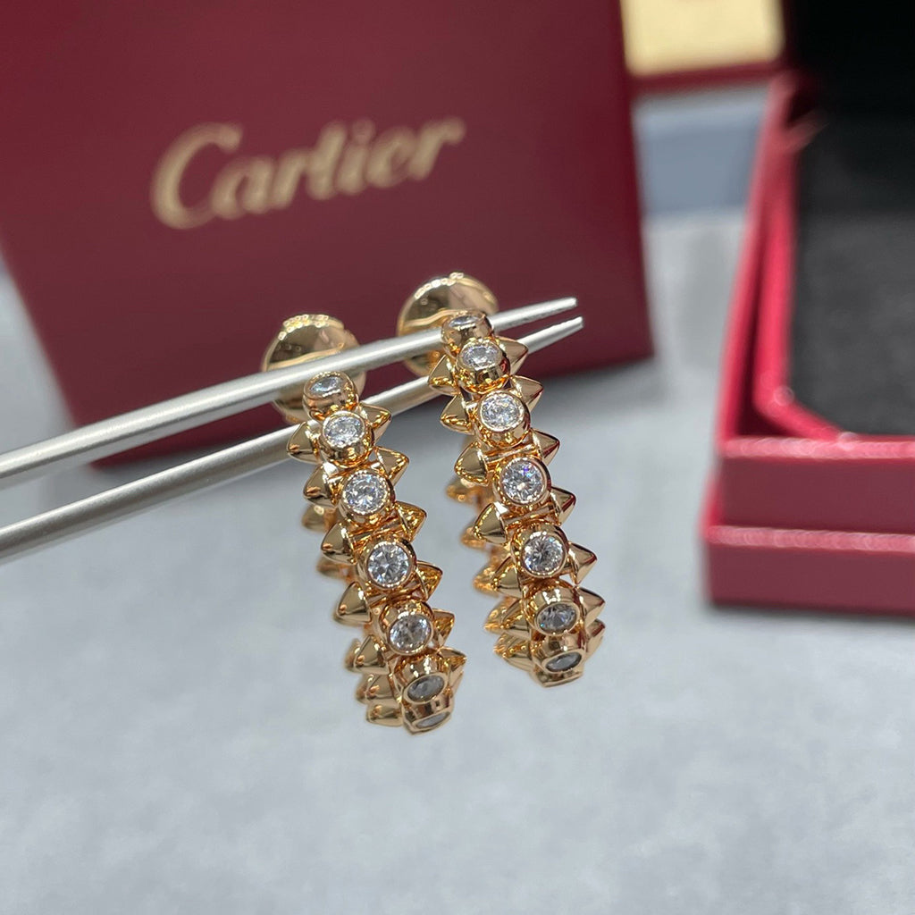 [Love's Uplift]CLASH FULL DIAMOND MEDIUM EARRINGS