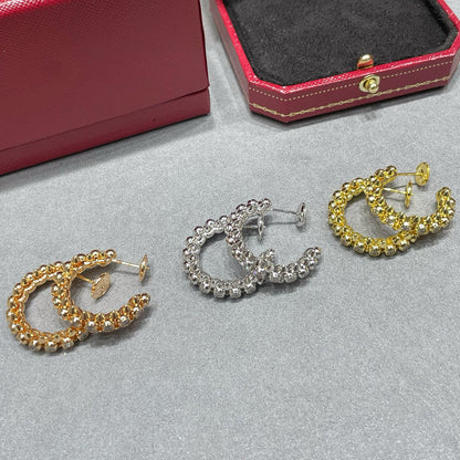 [Love's Uplift]CLASH FULL DIAMOND MEDIUM EARRINGS