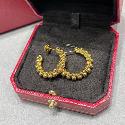 [Love's Uplift]CLASH FULL DIAMOND MEDIUM EARRINGS