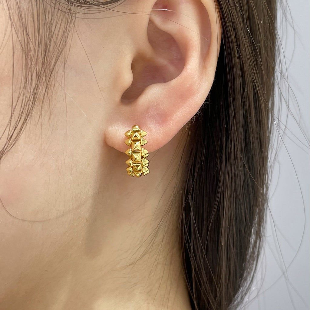 [Love's Uplift]CLASH MINI HOOP EARRINGS