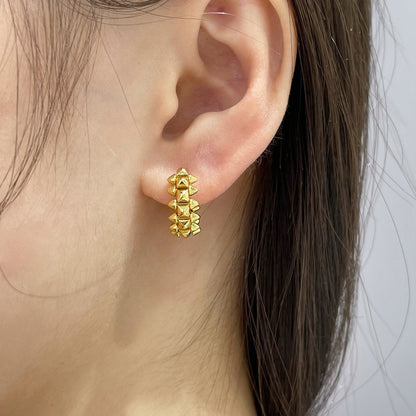 [Love's Uplift]CLASH MINI HOOP EARRINGS