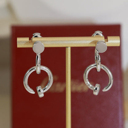 [Love's Uplift]JUSTE NO DIAMOND DOUBLE EARRINGS