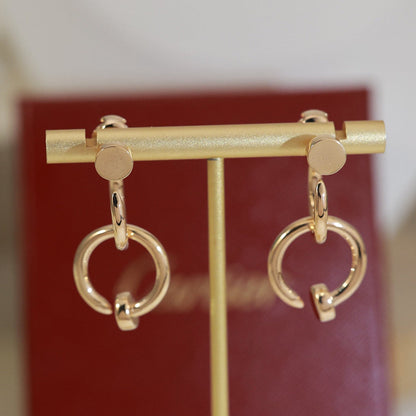 [Love's Uplift]JUSTE NO DIAMOND DOUBLE EARRINGS