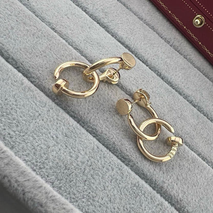 [Love's Uplift]JUSTE NO DIAMOND DOUBLE EARRINGS