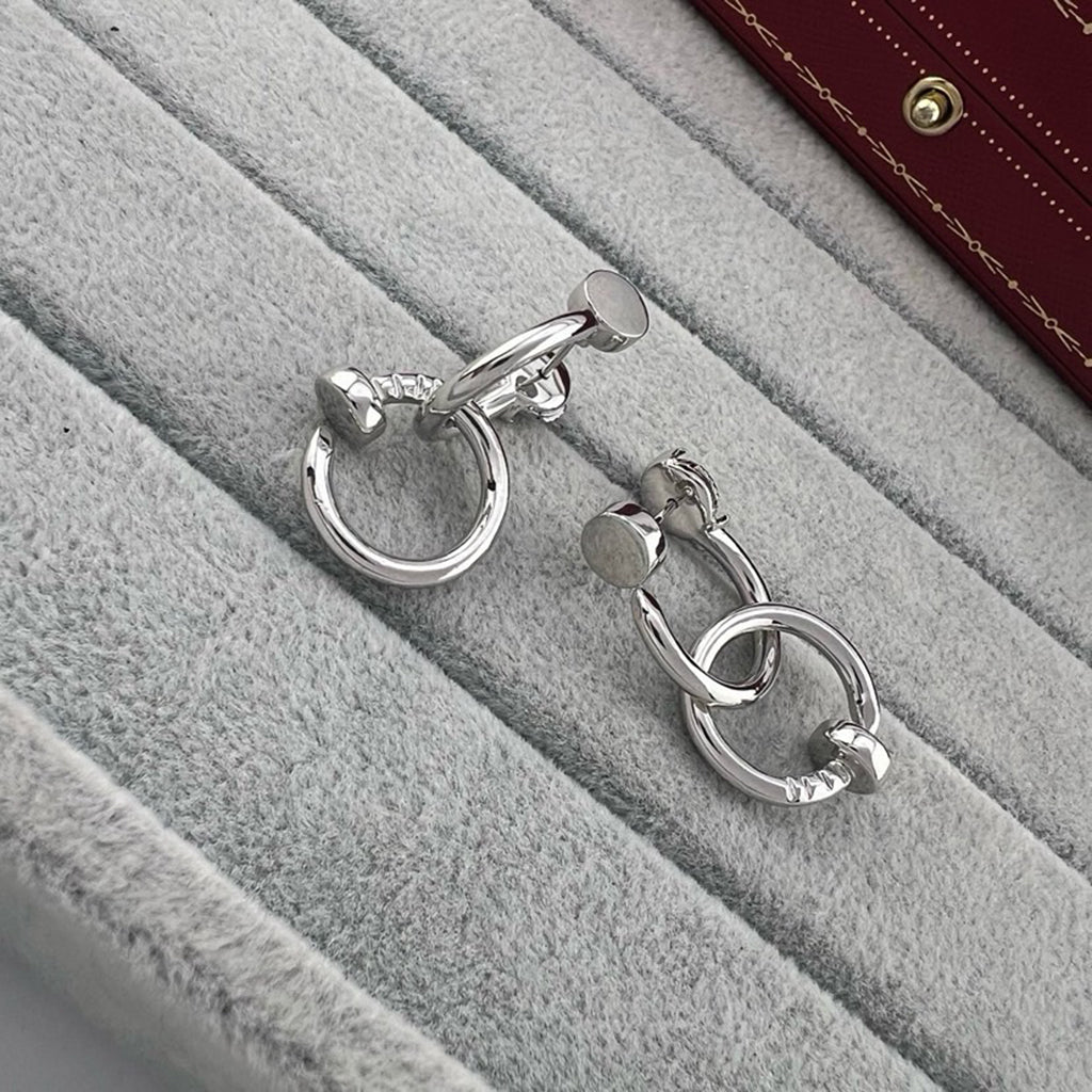 [Love's Uplift]JUSTE NO DIAMOND DOUBLE EARRINGS