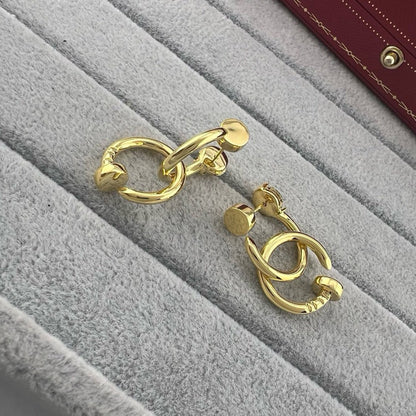 [Love's Uplift]JUSTE NO DIAMOND DOUBLE EARRINGS