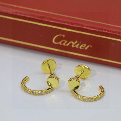 [Love's Uplift]JUSTE FULL DIAMOND DOUBLE EARRINGS