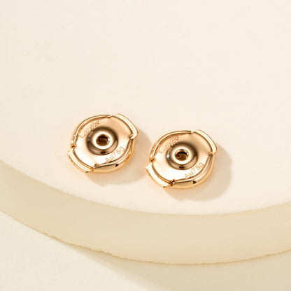 [Love's Uplift]JUSTE HALF DIAMOND DOUBLE EARRINGS