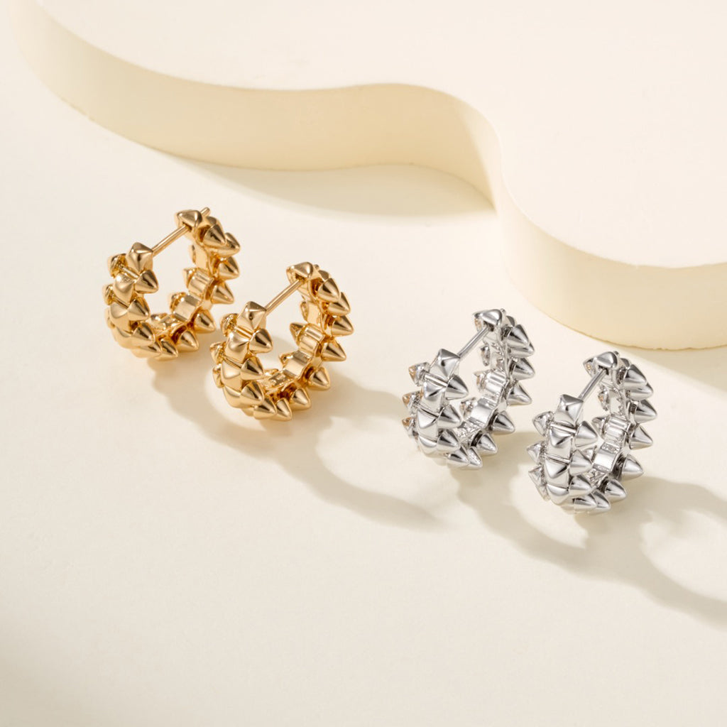 [Love's Uplift]CLASH MINI HOOP EARRINGS
