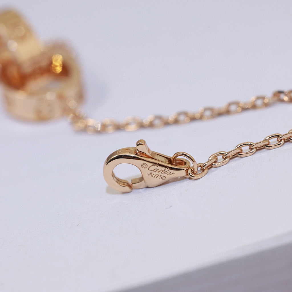 [Love's Uplift]LOVE DOUBLE RING NECKLACE