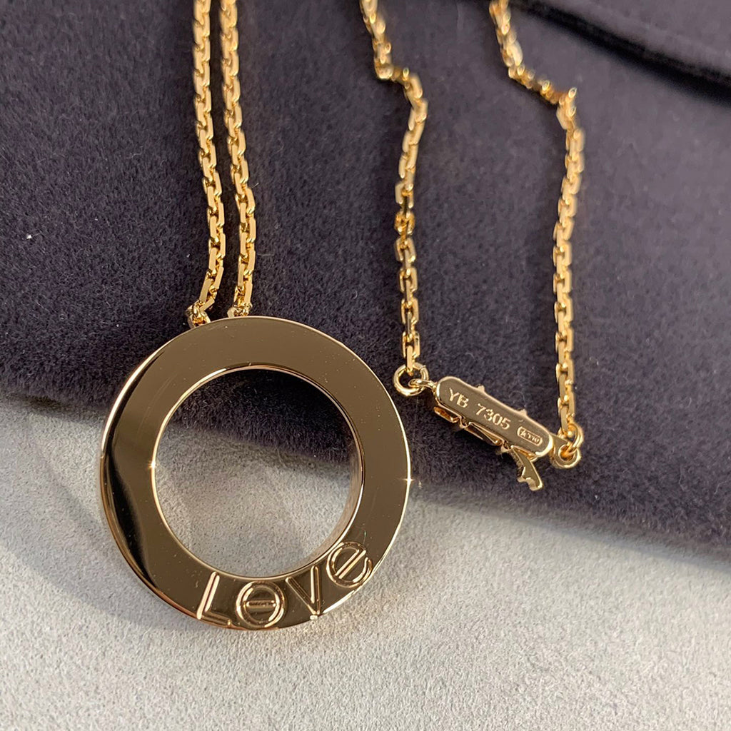 [Love's Uplift]LOVE NECKLACE 16MM 3 DIAMONDS
