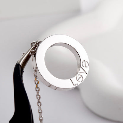 [Love's Uplift]LOVE NECKLACE 16MM  FULL DIAMOND